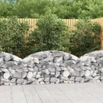 Coș gabion arcuit, 150x30x60/80 cm, fier galvanizat GartenMobel Dekor