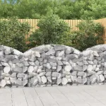 Coș gabion arcuit, 150x30x80/100 cm, fier galvanizat GartenMobel Dekor