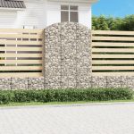 Coș gabion arcuit, 150x30x220/240 cm, fier galvanizat GartenMobel Dekor