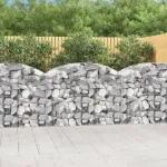 Coș gabion arcuit, 150x50x100/120 cm, fier galvanizat GartenMobel Dekor