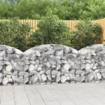 Coș gabion arcuit, 150x50x80/100 cm, fier galvanizat GartenMobel Dekor