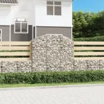 Coș gabion arcuit, 150x50x140/160 cm, fier galvanizat GartenMobel Dekor