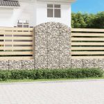 Coș gabion arcuit, 150x50x200/220 cm, fier galvanizat GartenMobel Dekor