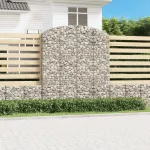 Coș gabion arcuit, 200x30x220/240, fier galvanizat GartenMobel Dekor