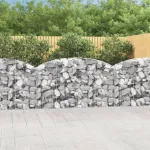 Coș gabion arcuit 200x30x100/120 cm fier galvanizat GartenMobel Dekor