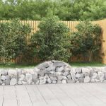 Coș gabion arcuit, 200x30x40/60 cm, fier galvanizat GartenMobel Dekor