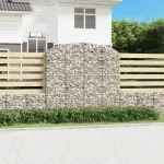 Coș gabion arcuit, 200x50x180/200 cm, fier galvanizat GartenMobel Dekor