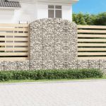Coș gabion arcuit, 200x50x220/240 cm, fier galvanizat GartenMobel Dekor