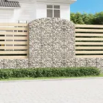 Coș gabion arcuit, 200x50x220/240 cm, fier galvanizat GartenMobel Dekor