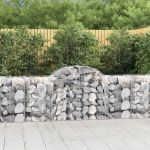 Coș gabion arcuit 200x50x80/100 cm fier galvanizat GartenMobel Dekor