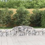 Coș gabion arcuit 300x30x40/60 cm, fier galvanizat GartenMobel Dekor