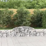 Coș gabion arcuit 300x30x40/60 cm, fier galvanizat GartenMobel Dekor