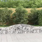 Coș gabion arcuit 400x30x40/60 cm fier galvanizat GartenMobel Dekor