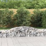 Coș gabion arcuit 400x50x40/60 cm fier galvanizat GartenMobel Dekor