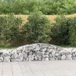 Coș gabion arcuit 400x50x40/60 cm fier galvanizat GartenMobel Dekor