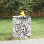 Vatră de foc din gabion Ø 50 cm fier galvanizat GartenMobel Dekor