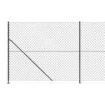 Gard plasă de sârmă cu bordură, antracit, 1,4x10 m GartenMobel Dekor