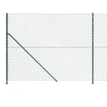Gard plasă de sârmă cu bordură, verde, 2,2x25 m GartenMobel Dekor