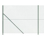 Gard plasă de sârmă cu bordură, verde, 2x25 m GartenMobel Dekor