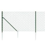 Gard plasă de sârmă cu țăruși de fixare, verde, 0,8x10 m GartenMobel Dekor