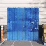 Perdea pentru ușă, albastru, 200 mmx1,6 mm 10 m, PVC GartenMobel Dekor