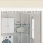 Șină pentru montare perdele, argintiu, 1 m, oțel inoxidabil GartenMobel Dekor