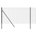 Gard plasă de sârmă, antracit, 0,8x25 m, oțel galvanizat GartenMobel Dekor