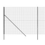 Gard plasă de sârmă, antracit, 1,6x25 m, oțel galvanizat GartenMobel Dekor