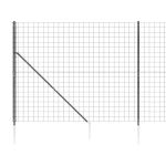 Gard plasă de sârmă cu țăruși de fixare, antracit, 2,2x25 m GartenMobel Dekor