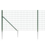 Gard plasă de sârmă cu țăruși de fixare, verde, 1,1x25 m GartenMobel Dekor