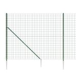Gard plasă de sârmă cu țăruși de fixare, verde, 1,6x25 m GartenMobel Dekor