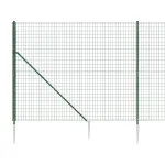 Gard plasă de sârmă cu țăruși de fixare, verde, 1,8x25 m GartenMobel Dekor
