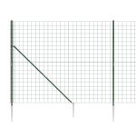 Gard plasă de sârmă cu țăruși de fixare, verde, 2,2x25 m GartenMobel Dekor