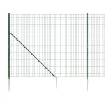Gard plasă de sârmă cu țăruși de fixare, verde, 2x10 m GartenMobel Dekor