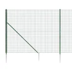 Gard plasă de sârmă cu țăruși de fixare, verde, 2x25 m GartenMobel Dekor