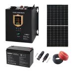 Sistem Fotovoltaic 500W Hibrid consum propriu din retea cu incarcare automata si Baterie gel 100A inclusa SafetyGuard Surveillance
