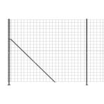 Gard plasă de sârmă cu bordură, antracit, 1,6x25 m GartenMobel Dekor