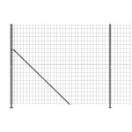 Gard plasă de sârmă cu bordură, antracit, 2,2x25 m GartenMobel Dekor