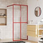 Paravan duș walk-in, roșu, 100x195 cm, sticlă ESG transparentă GartenMobel Dekor