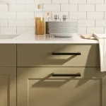 Mânere de dulap, 10 buc., negru, 160 mm, oțel inoxidabil GartenMobel Dekor