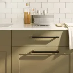 Mânere de dulap, 5 buc., negru, 224 mm, oțel inoxidabil GartenMobel Dekor