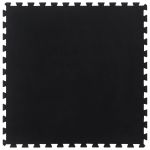 Placă de podea din cauciuc, negru, 12 mm, 100x100 cm GartenMobel Dekor