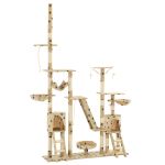 Ansamblu pisici cu funie sisal, 230-250 cm imprimeu lăbuțe, bej GartenMobel Dekor