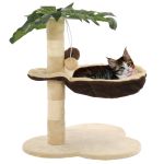 Ansamblu pisici cu stâlpi funie sisal, 50 cm, bej și maro GartenMobel Dekor