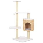 Ansamblu pentru pisici, stâlp cu funie de sisal, iarbă de mare GartenMobel Dekor