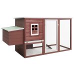 Coteț păsări de exterior, casă găini cu 1 cuibar, maro, lemn  GartenMobel Dekor