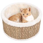 Coș rotund pentru pisici, 36 cm, iarbă de mare GartenMobel Dekor