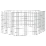 Cușcă pentru iepuri, 8 panouri, 54x60 cm, fier galvanizat GartenMobel Dekor