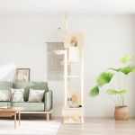 Ansamblu pisici din podea până la tavan, crem, 277-303 cm GartenMobel Dekor