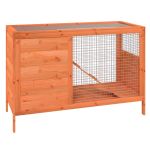 Cușcă pentru iepuri maro 103x44x69,5 cm lemn masiv de pin GartenMobel Dekor